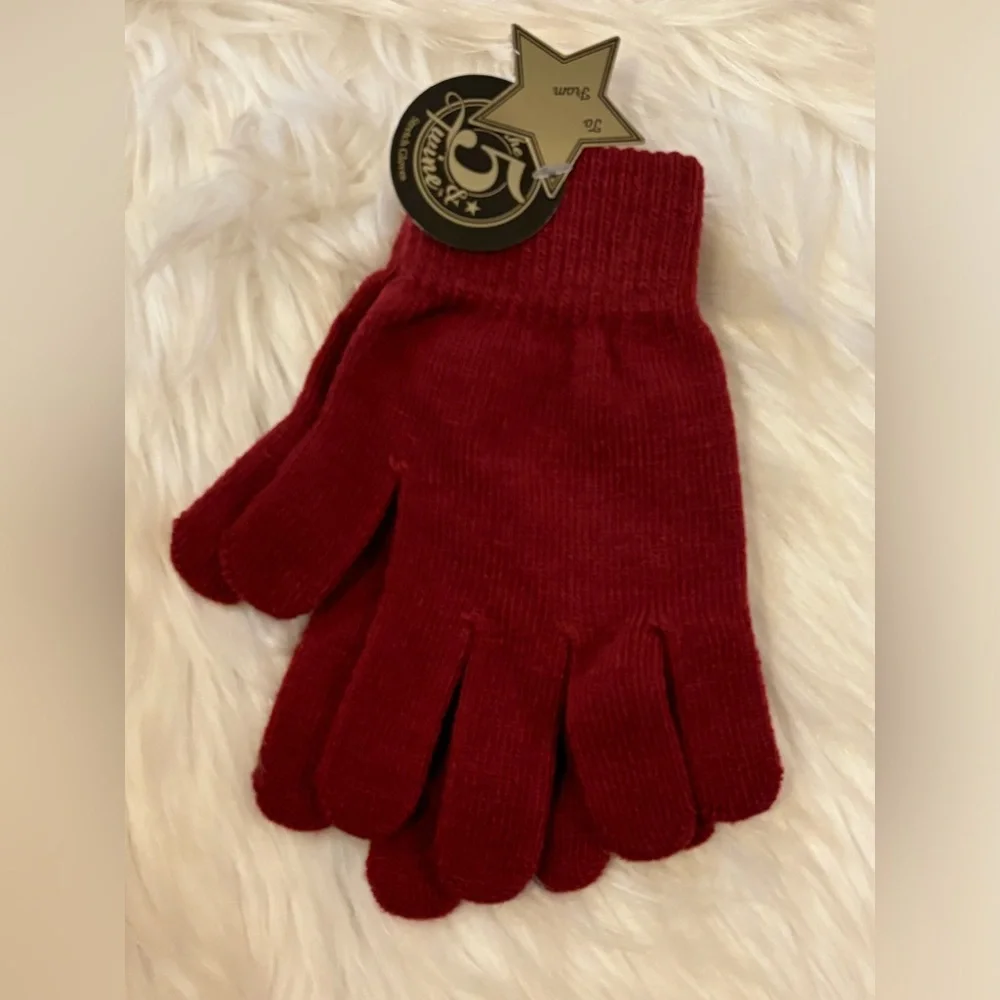 Winter Colored Knit Gloves in multiple colors, one pair
